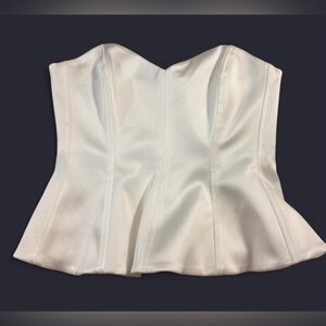 Aritzia White Strapless Top